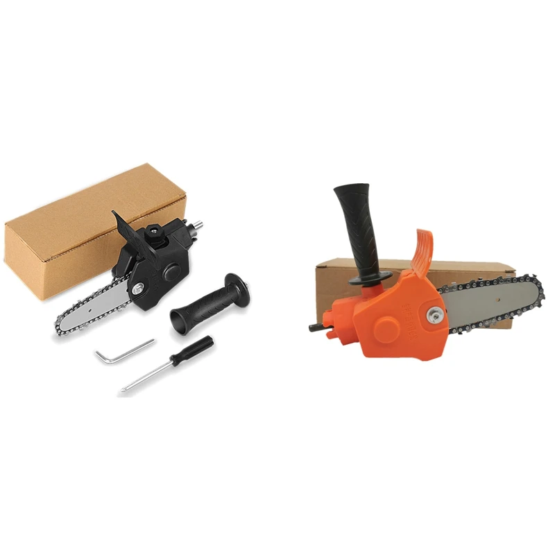 

HLZS-Electric Drill Converter Into Electric Chain Saw Portable Pruning Saw 6 Inch Chainsaw Bracket