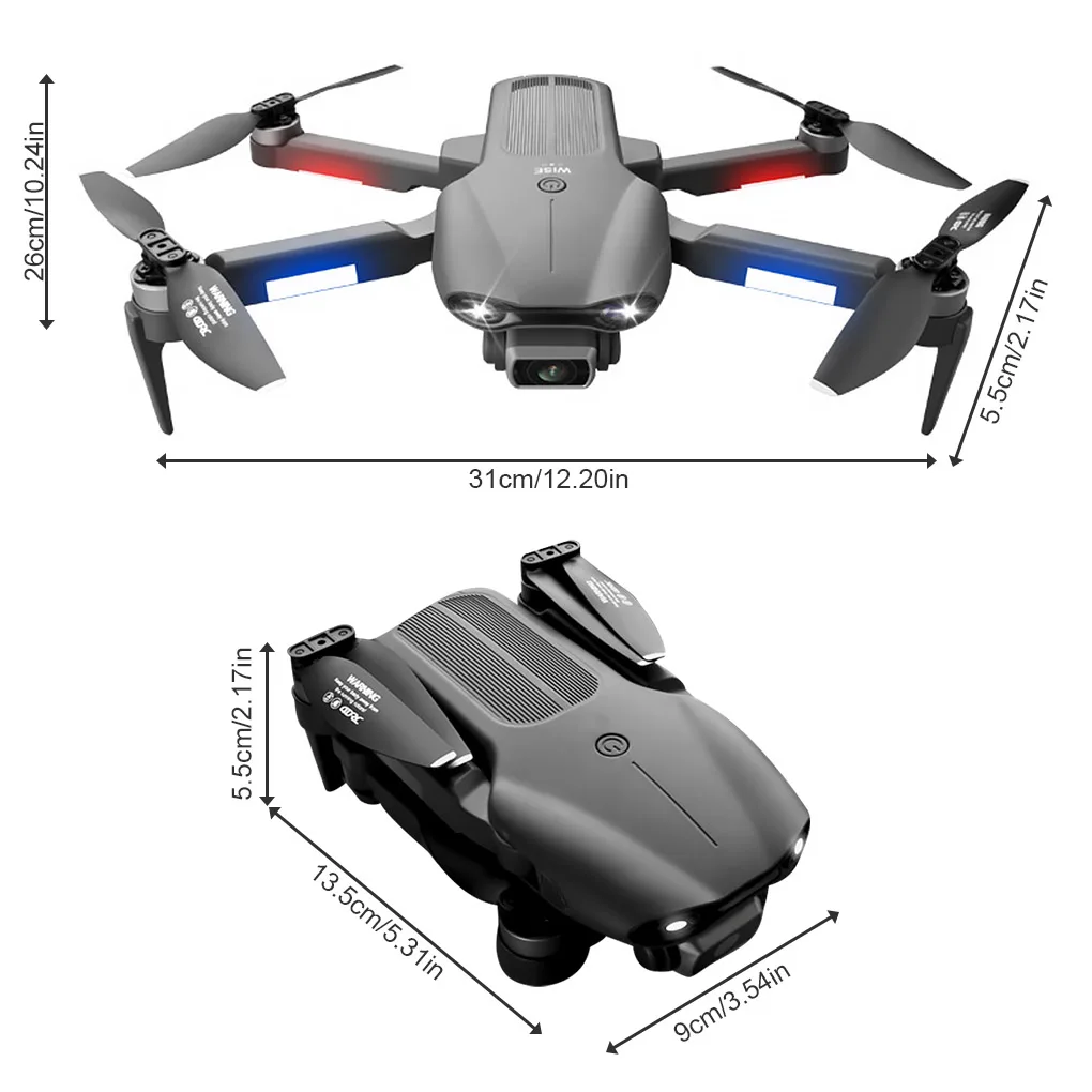 

Mini Folding Drone 6K HD Dual Camera Quadcopter Toy Remote Control Aircraft Gift