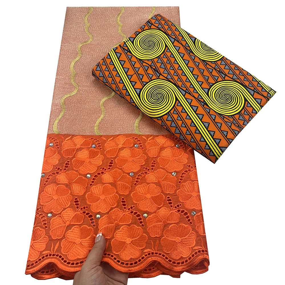 Новое поступление африканская швейцарская вуаль кружевная ткань 2 5 + 3 ярда