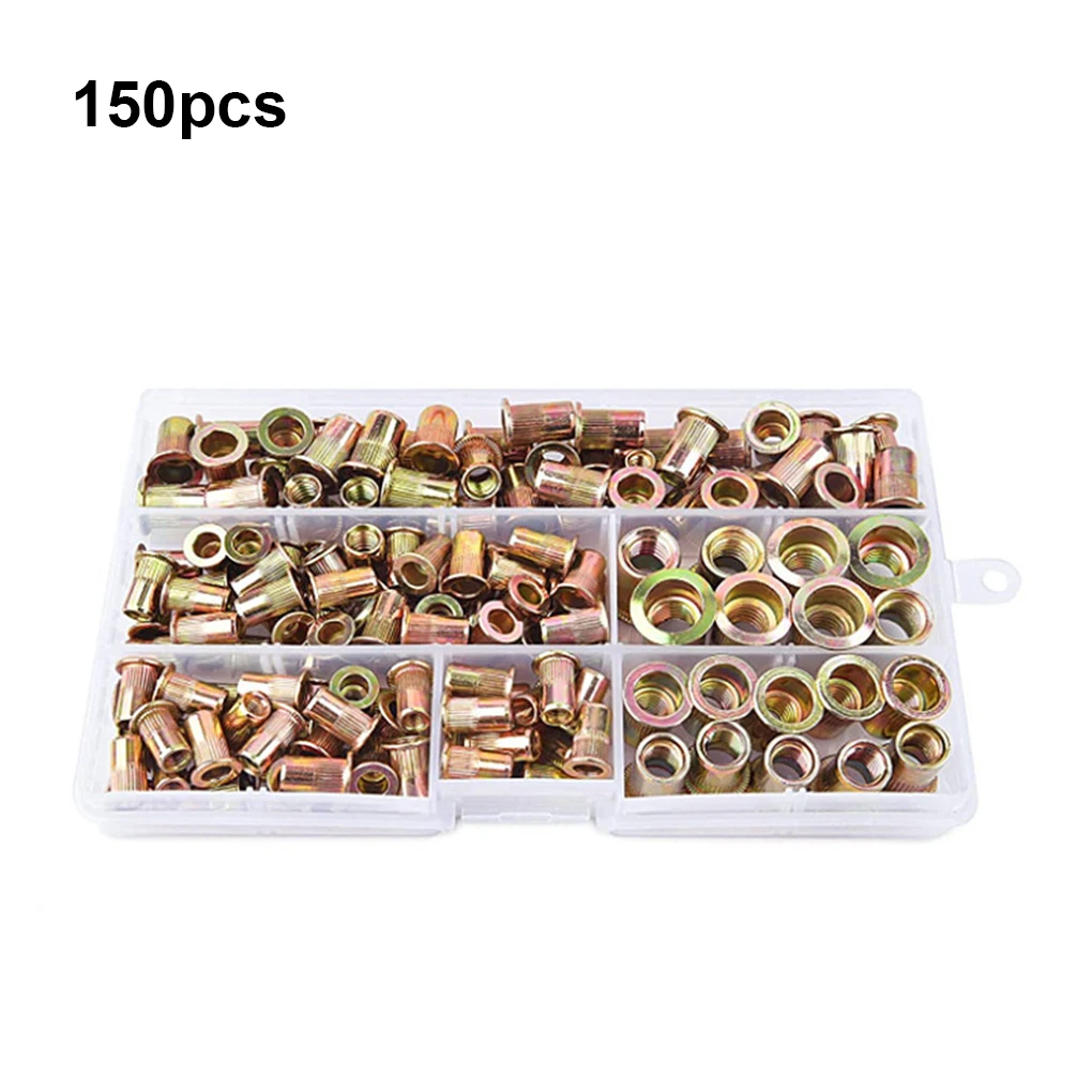 

150 Pieces Set Rivet Nut Anti-rust Metalworking Screw Accessories