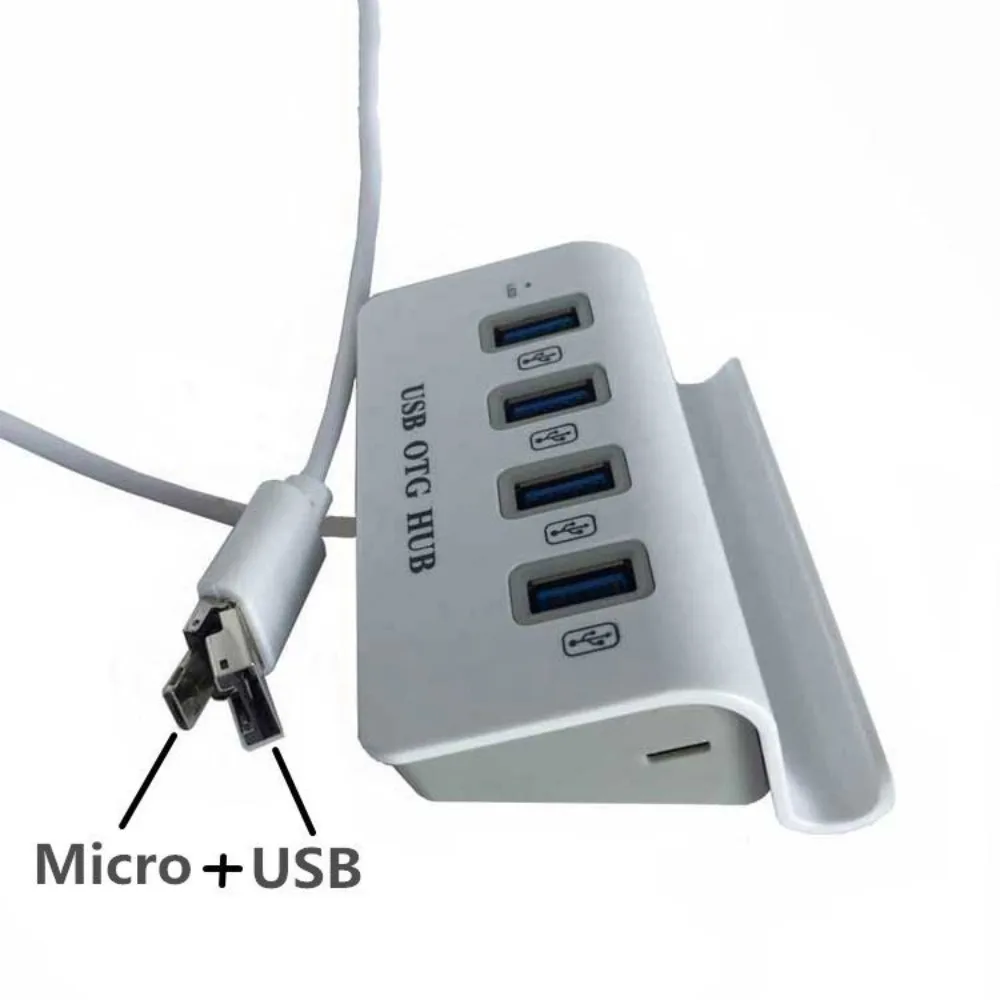 OTG Hub USB HUB USB2.0 4 в 1 Держатель док-станции Концентратор типа C 480 Мбит/с USB-док-станции
