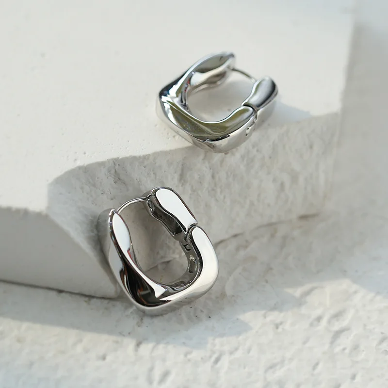 

Женские серьги-кольца из латуни, в стиле панк