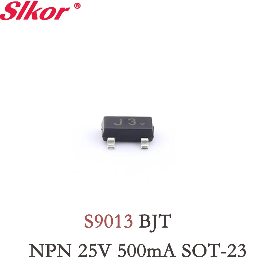 

10PCS Original S9013 NPN25V 500mA SOT23 SMD Bipolar BJT Transistor set kit