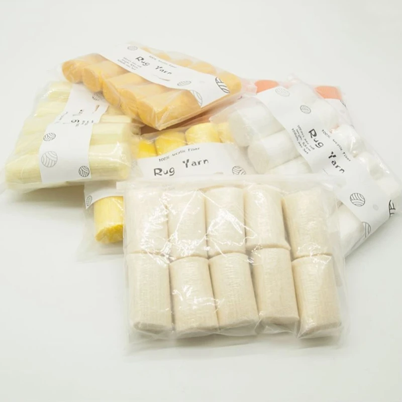 Y1UB 10 рулонов предварительно нарезанной пряжи с защелкой и крючком для