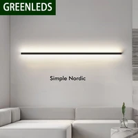 led wall lamp 24w 32w 40w 48w ac85 265v indoor modern minimalist line lamp with high quality 3 years warranties