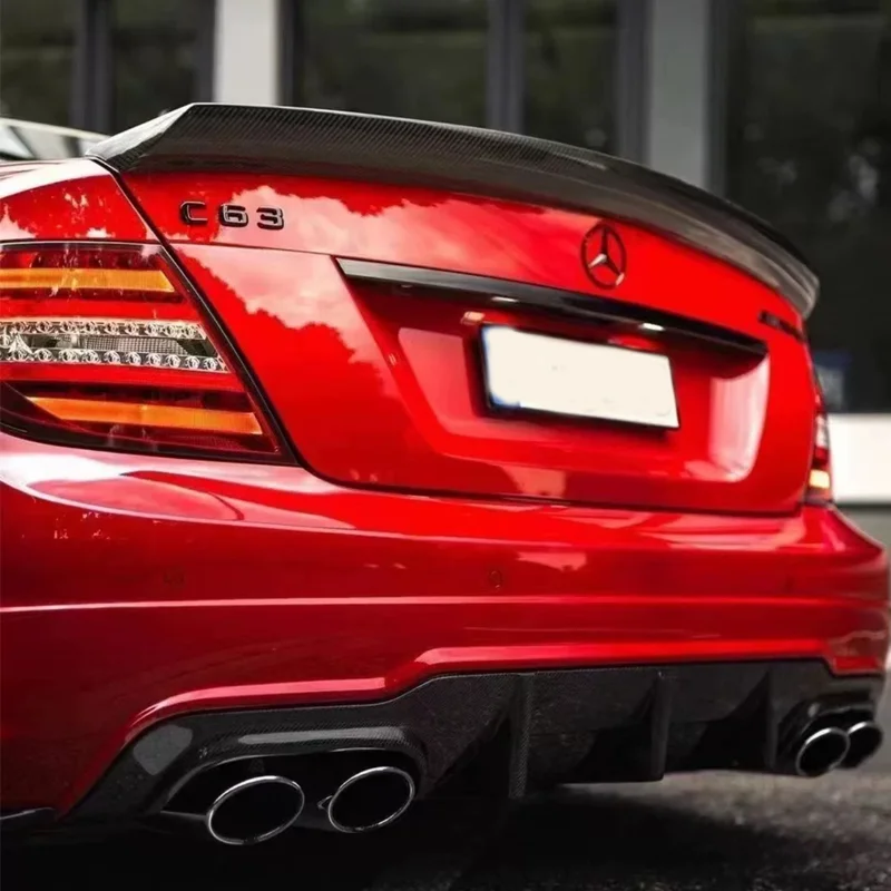 Спойлер для Benz C Class W204 2007-2012014 года Coupe 2-дверный AMG V-стиль из настоящего