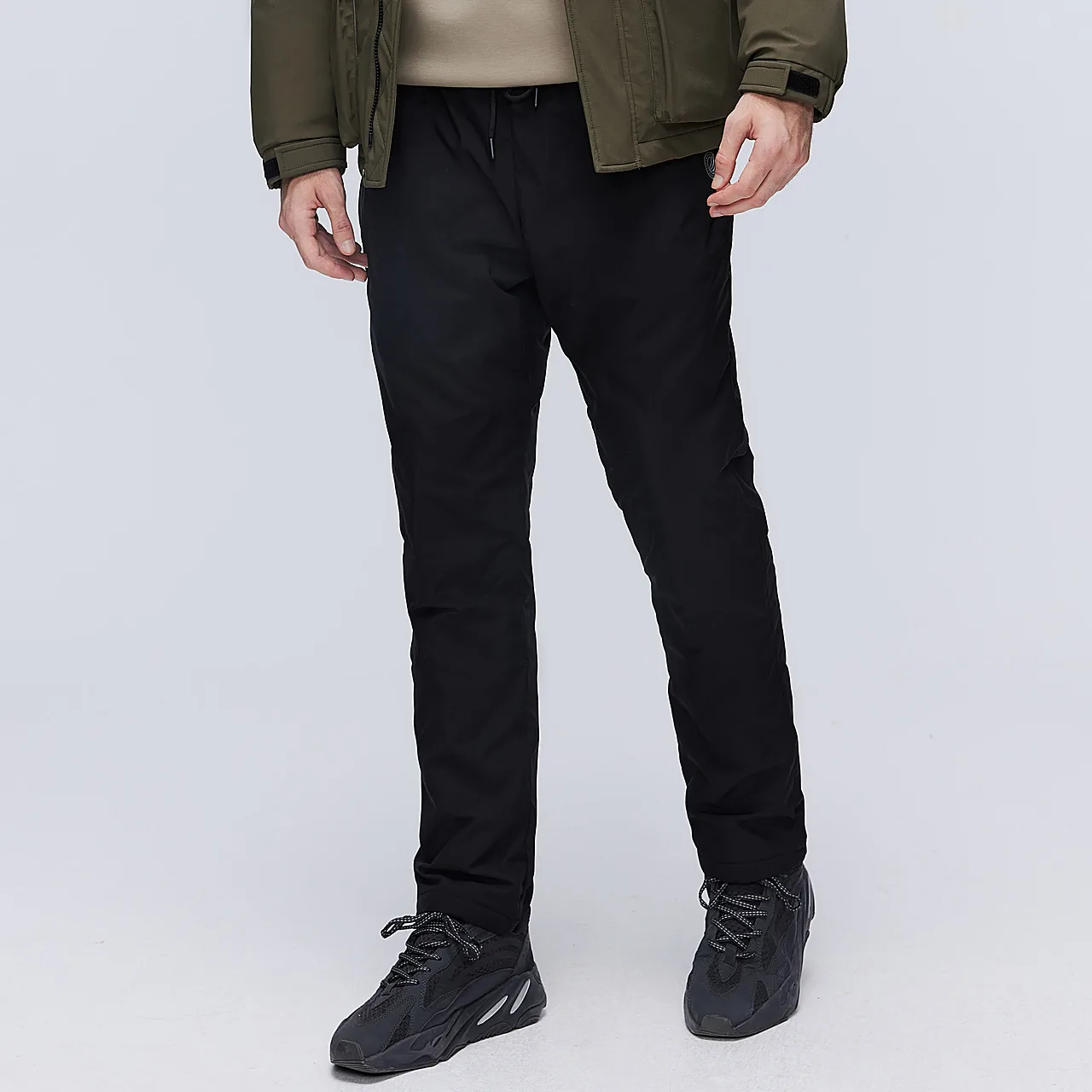 BOSIDENG женские мужские классические эластичные с высокой талией стеганые мягкие