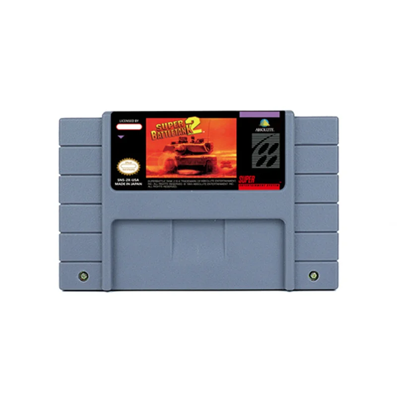 

Super Battletank 2 Action Game for SNES 16 Bit Retro Cart Children Gift