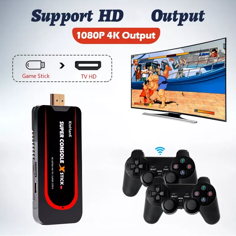 

Super Console X STICK Retro Game Console For PS1/N64/DC 50000+ Games 4K HD TV Cable Box Portable Video Game Players Wirelsssx2