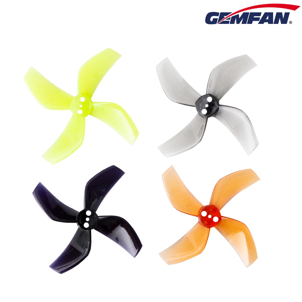 12Pairs(12CW+12CCW) Gemfan D51 51mm 2020 2X2X4 4-Blade PC Propeller 1.5mm for RC FPV Freestyle 2inch Cinewhoop Ducted Drones