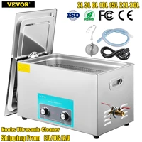 vevor 2l 3l 6l 10l 15l 22l 30l electric knob ultrasonic cleaner portable washing machine lave dishes ultrasound home appliance