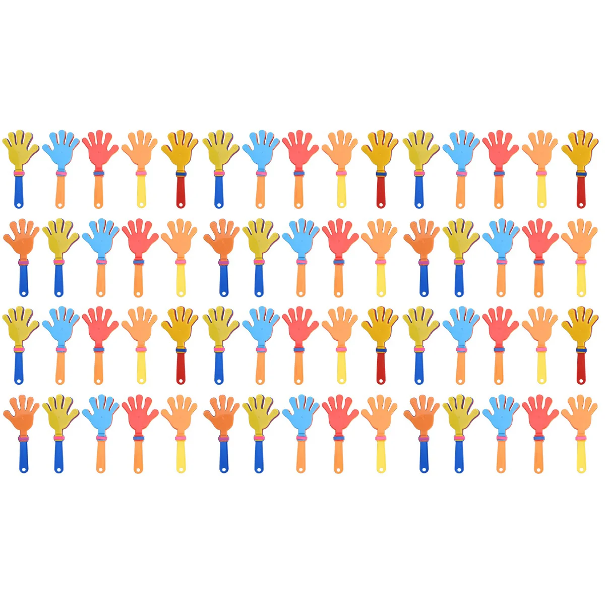 

60 pcs Hand Clapper Concert Party Cheering Prop Plastic Hands Clapping Toy