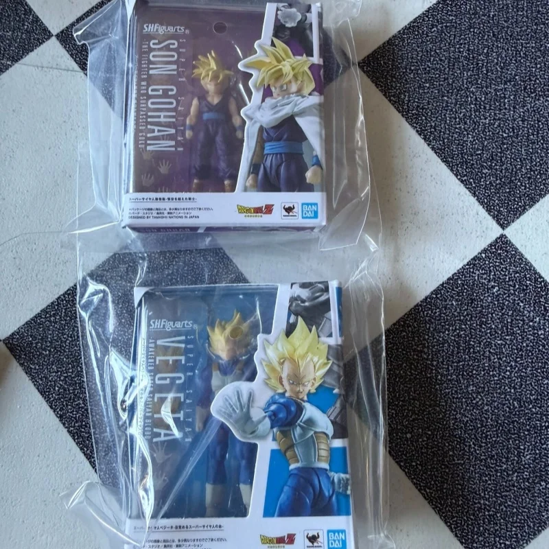 Фото Bandai Dragon Ball S.H.Figuarts Миниатюрная коллекция Son Goku Vegeta Gohan Future Trunks Ssj Аниме Фигурки Коллекционная игрушка в подарок №2