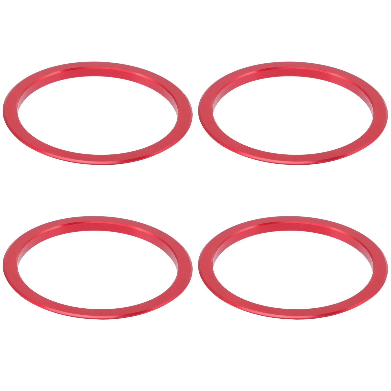 

4 шт., декоративные автомобильные кольца из АБС-пластика