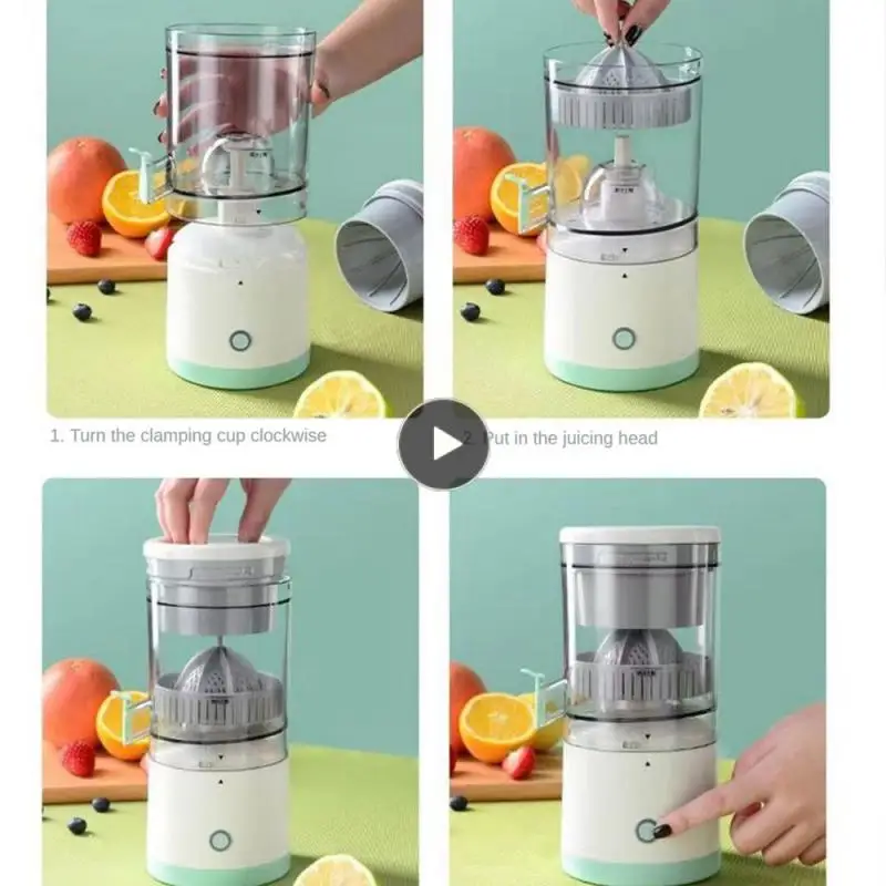 

Juice Maker Machine 360 Degree Electric Fruit Juicer Built-in Battery Automatic Smoothies Mixer Home Appliances Portable