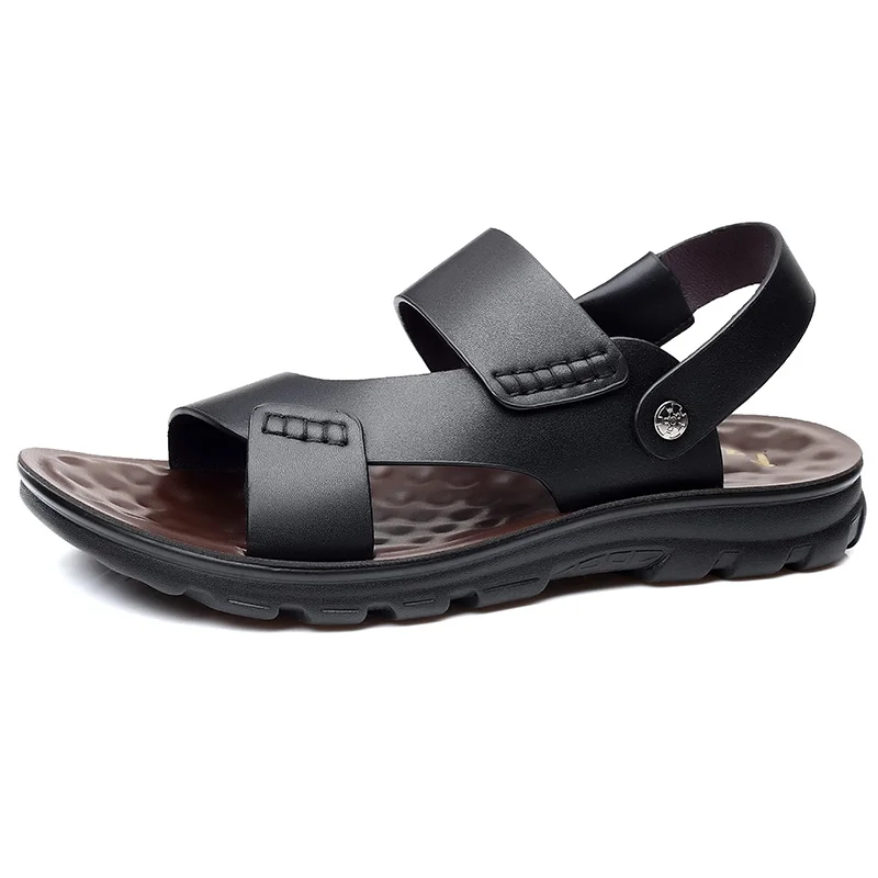 Сандалии мужские с открытым носком мягкая подошва Нескользящие прохладные для