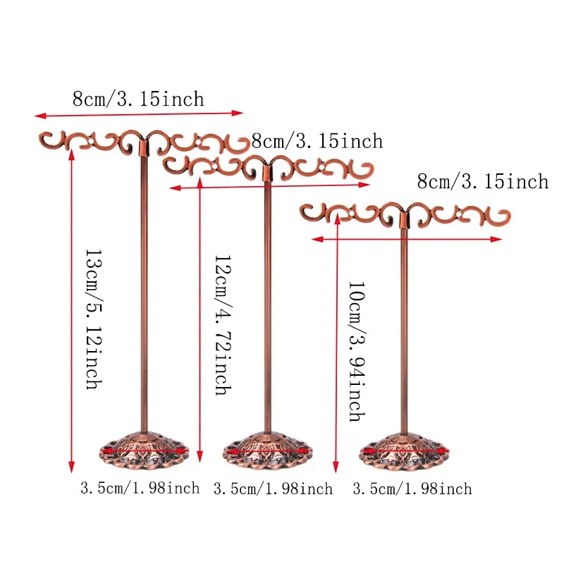 3 шт. серьги-гвоздики для ювелирных изделий вешалка ушей полка подставка
