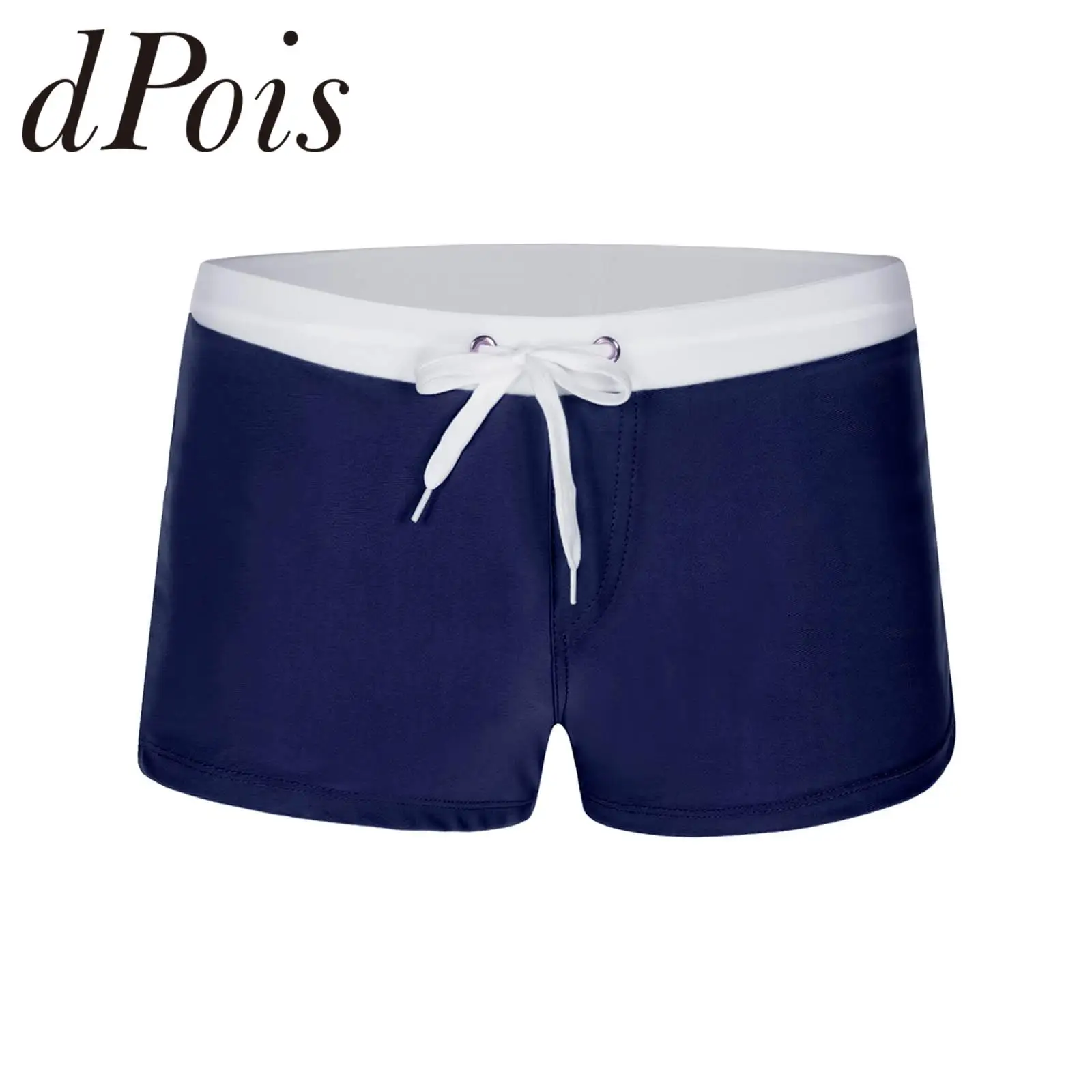 

Man's Swimwear Men Swim Shorts Elastic Waistband Boyshort Trunks Swimming Bottoms Hommes Surfing Bathing Beach Shorts Beachwear