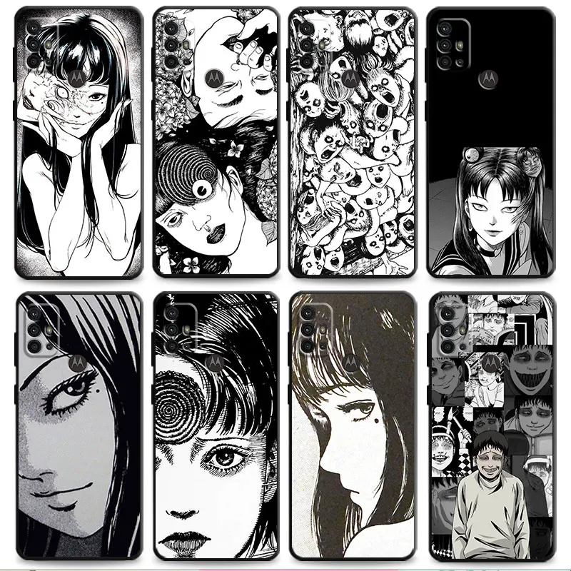 

Japanese Horror Manga Style Phone Case For Motorola G31 E6s G8 Plus Power G30 20 30 Pro G60 G22 G9 Play G Stylus 2022 Back Cover