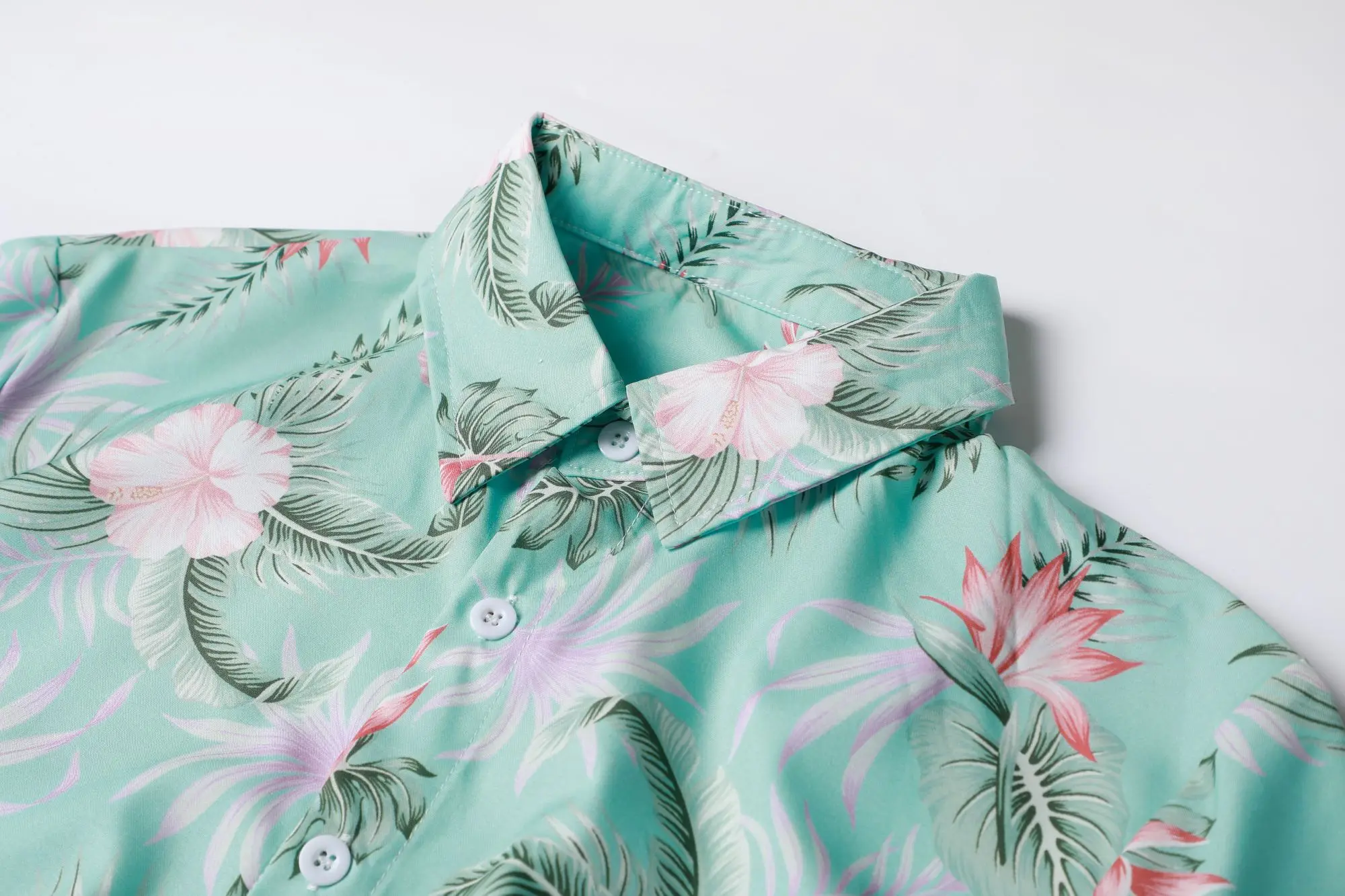 2023 Summer Beach Style Loose Shirt Hawaii Casual Suit Men's Printed 2 Piece Set