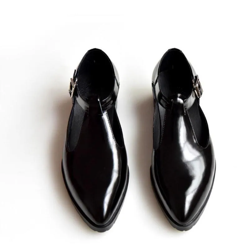 Сандалии мужские из натуральной кожи Повседневная Деловая обувь простые