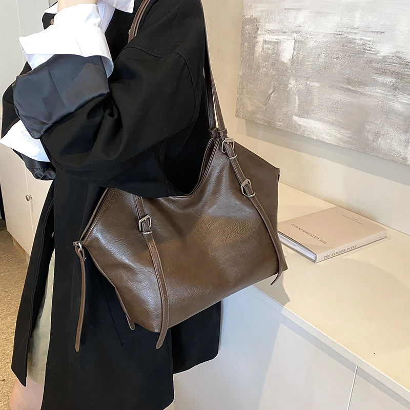 Женская сумка-тоут из ПУ кожи с регулируемым ремешком