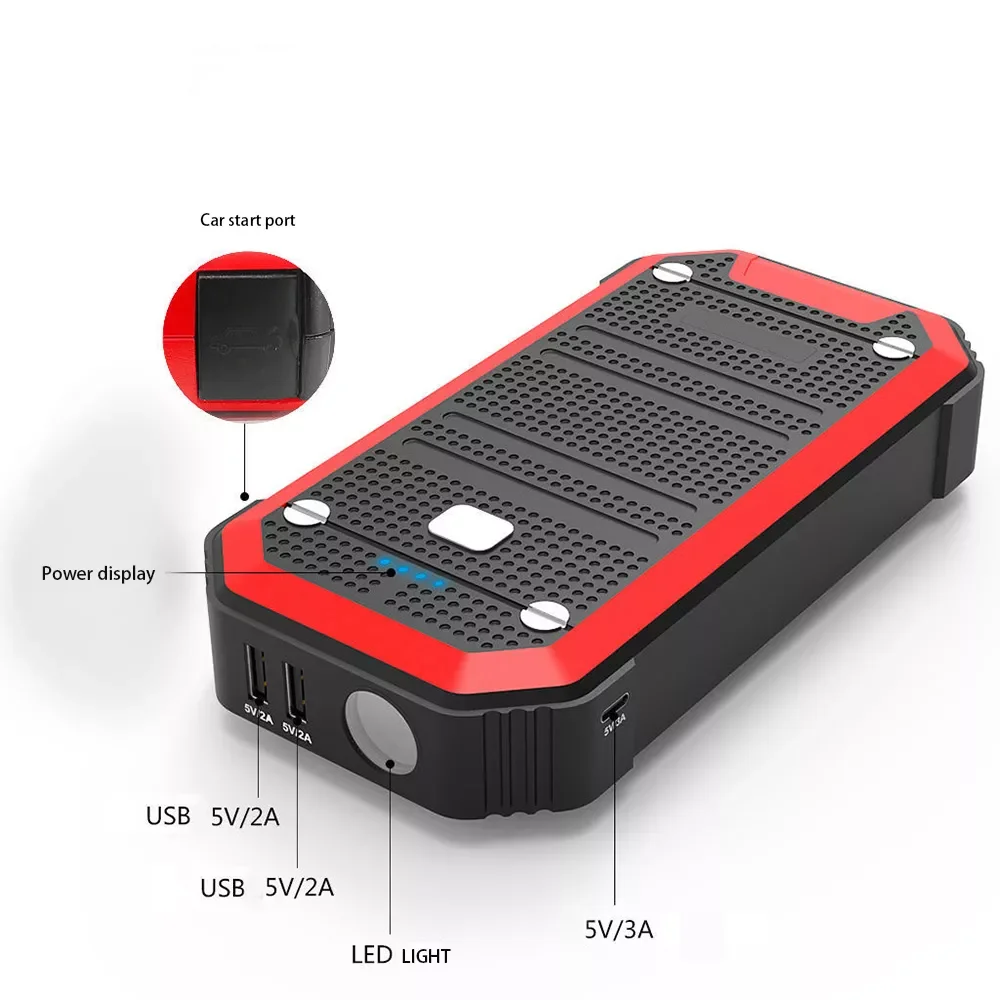 

Portable Car Booster Jump Starter 20000mAh Start Power Bank 12V Battery Station For 3.5/5.0L Starting Device Vehicle Accessories