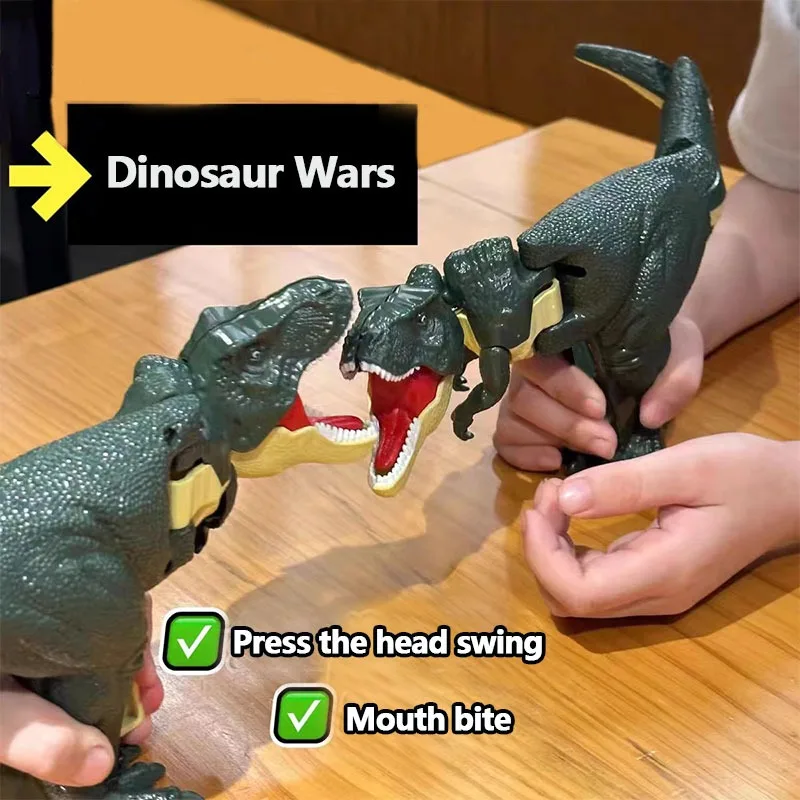 

New Children's Fun Decompression Toys Hand-operated Telescopic Tyrannosaurus Rex Dinosaurs Toys for Boys Girls Birthday Gifts