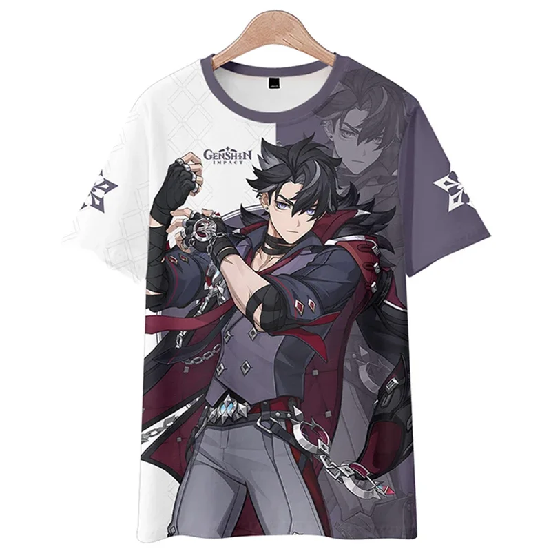 Кимоно для косплея Game Genshin Impact Wriothesley костюм накидка с 3D принтом Haori модные женские