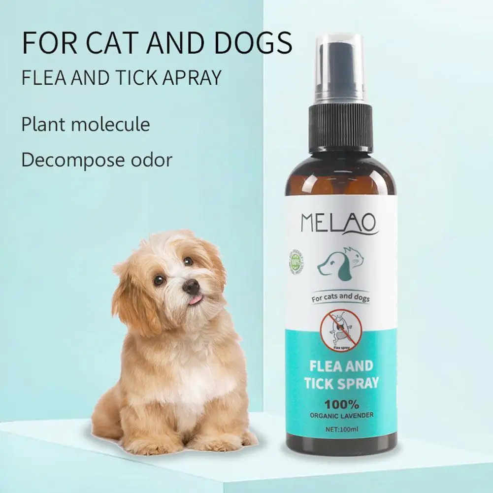 

100ml Pet Flea Spray Pet Dog Flea Killer Vitro Drops Long-lasting Control Repel Fleas Ticks Lice Insect Remover For Cats Do J0r1