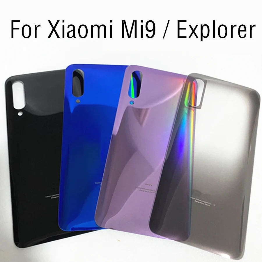 

For Xiaomi Mi 9 Explorer Back Battery Cover Rear Door Housing Case Glass Panel For xiaomi Mi9 Explorer Battery Cover
