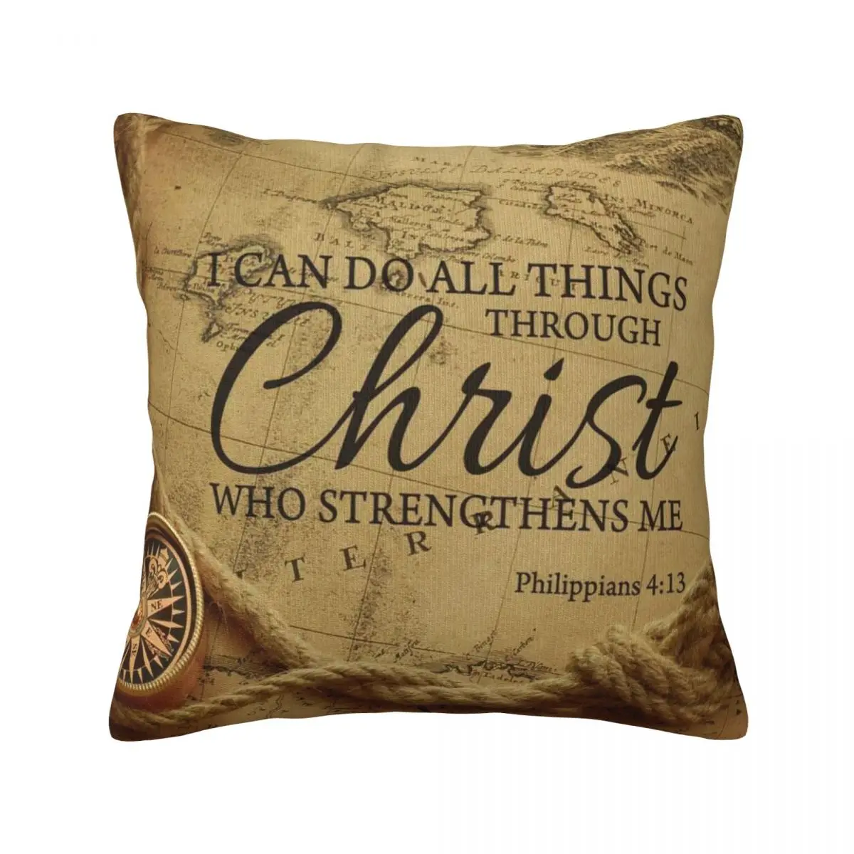 

I Can Do All Things Throw Pillow Cover Decorative Pillow Covers Home Pillows Shells Cushion Cover Zippered Pillowcase