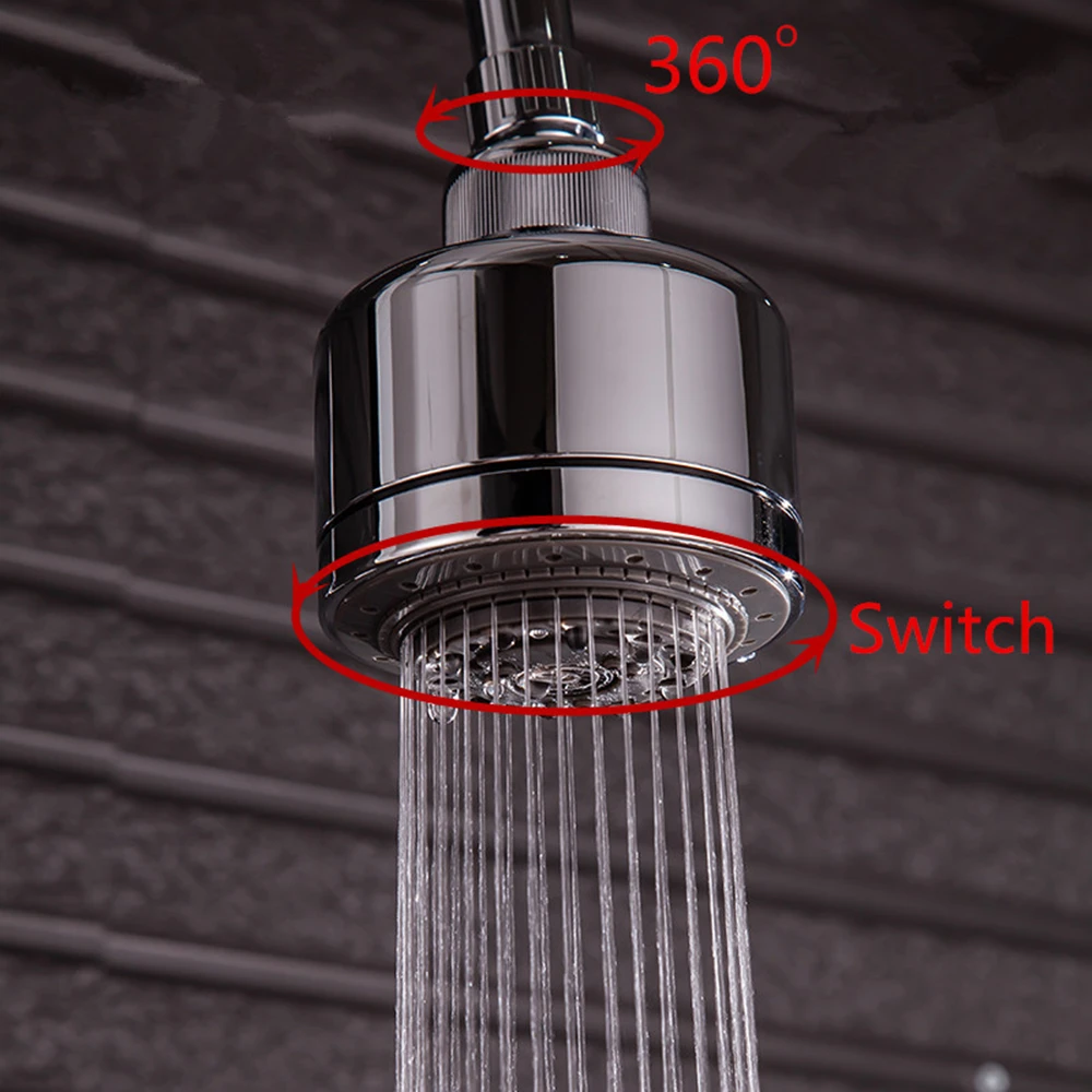

6 Modes High Pressure Water Saving Spray Shower Head 360 Rotated Rainfall Shower Head Pressurized Massage Shower Head