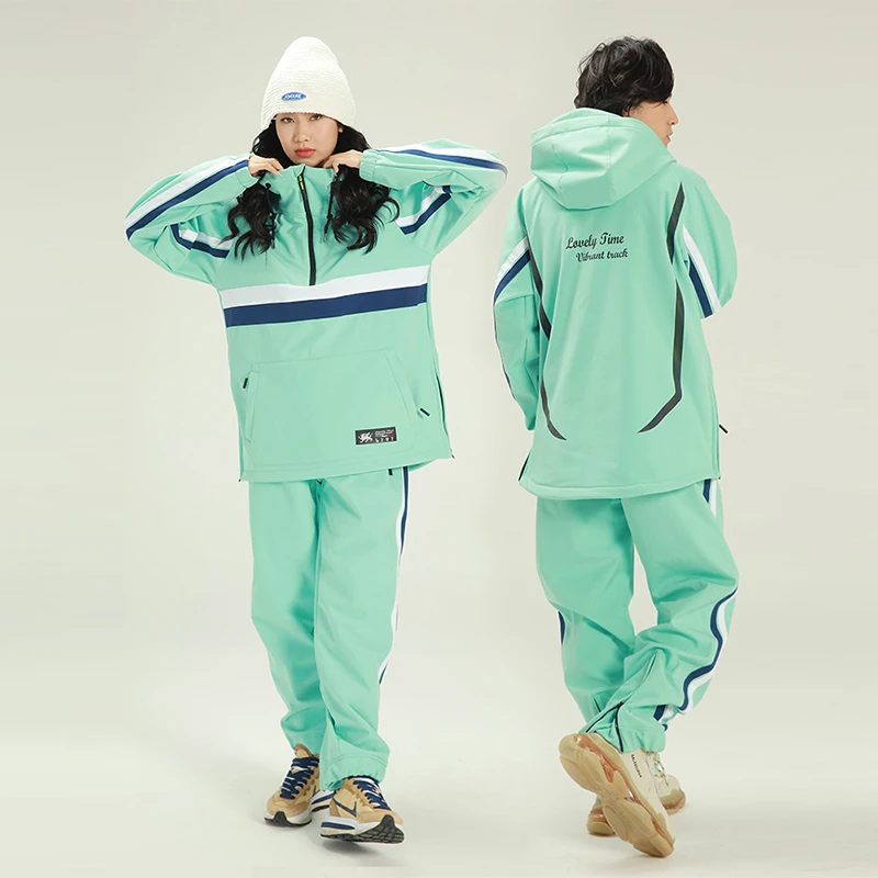 Женский зимний костюм для альпинизма куртка и штаны кемпинга ветрозащитный