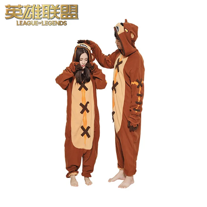 

LoL Annie Hastur Tibbers Adults Onesies Women Men Cute Game Cartoon Pajamas Anime Cosplay Costumes Jumpsuit Xmas Gift
