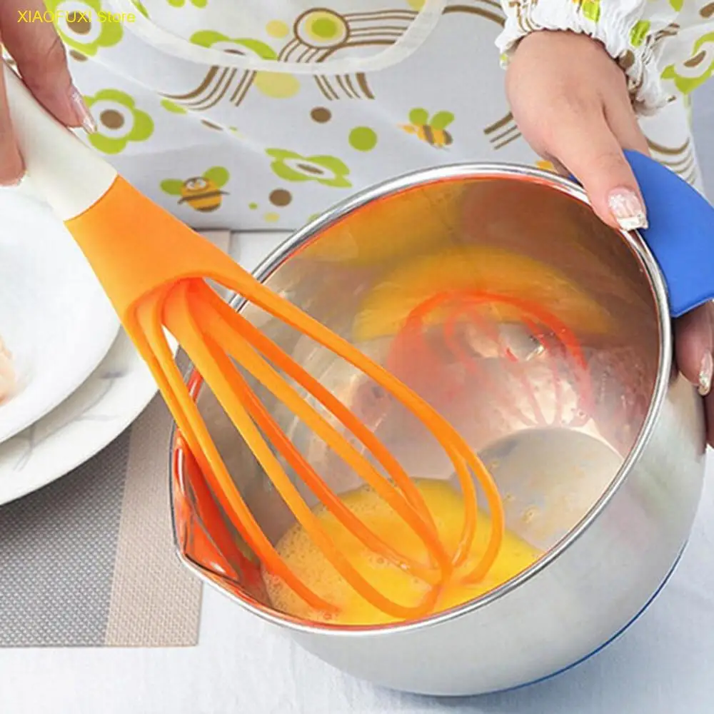 

Multifunctional Rotary Egg beater Mixer Kitchen Egg Whisk Bake Tool