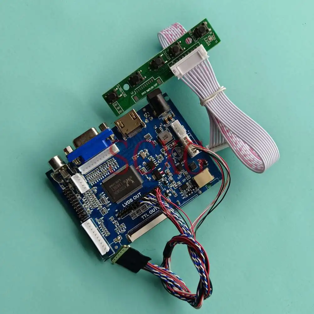 

LCD Screen Controller Driver Board Fit B156XTN03.2 1366*768 DIY Kit LVDS 40 Pins Notebook 15.6" 2AV+VGA+HDMI-Compatible
