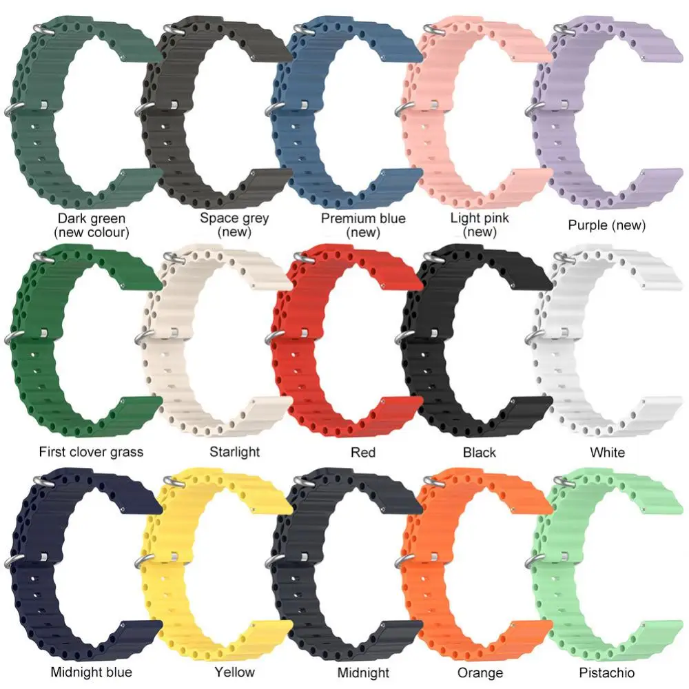 

Watchband Correa For Realme Watch S For Samsung Galaxy Watch Watch Bracelet Silicone Wrist Strap Smart Watch Band Silicone Strap