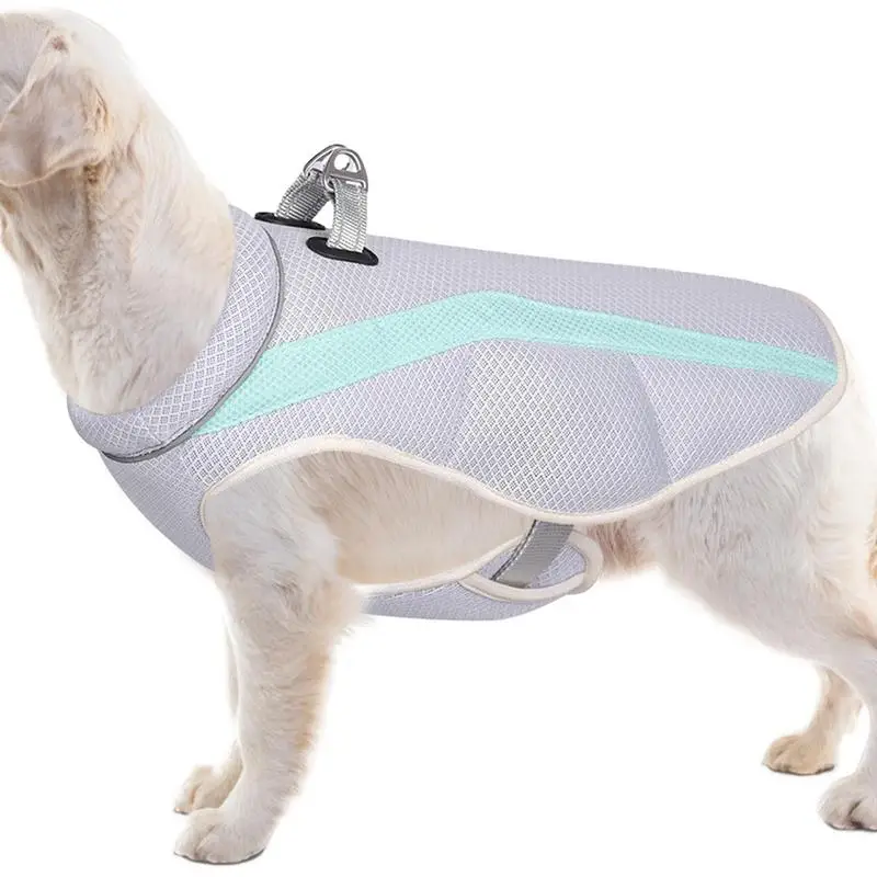 

Dog Cooling Vest Summer Cooling Jacket For Dogs Sun Protection Sleeveless Dog Coat Vest For Small Medium Dogs Hiking Training