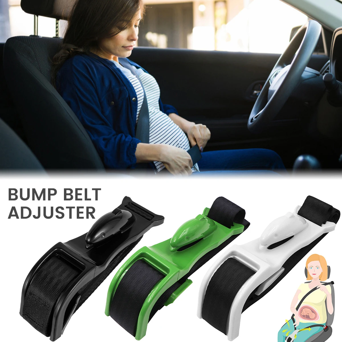 

Ремень безопасности для беременных Женский, удобный пояс для предотвращения сжатия живота