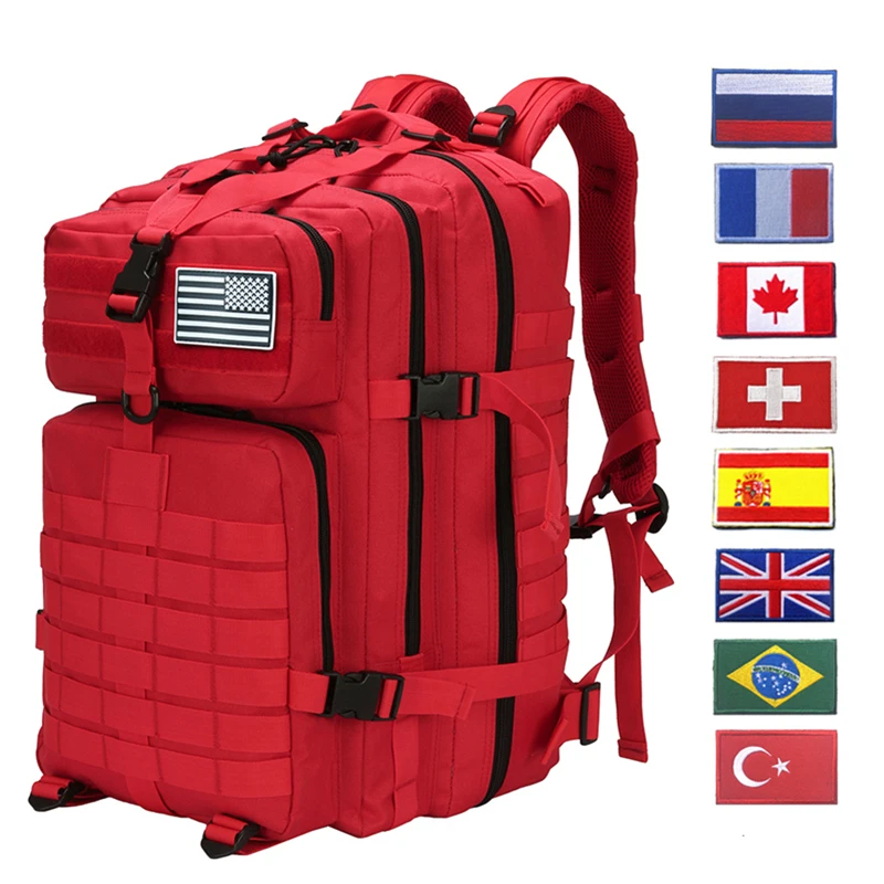 50L Military Tactical Anti Theft Backpack Gym Fitness Travel Army Bag Big Man Waterproof Camouflage Backpack Laptop Male Mochila