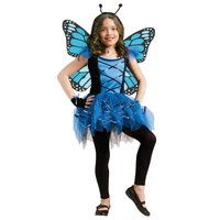 girls ballerina butterly fairy costume kids dress wings