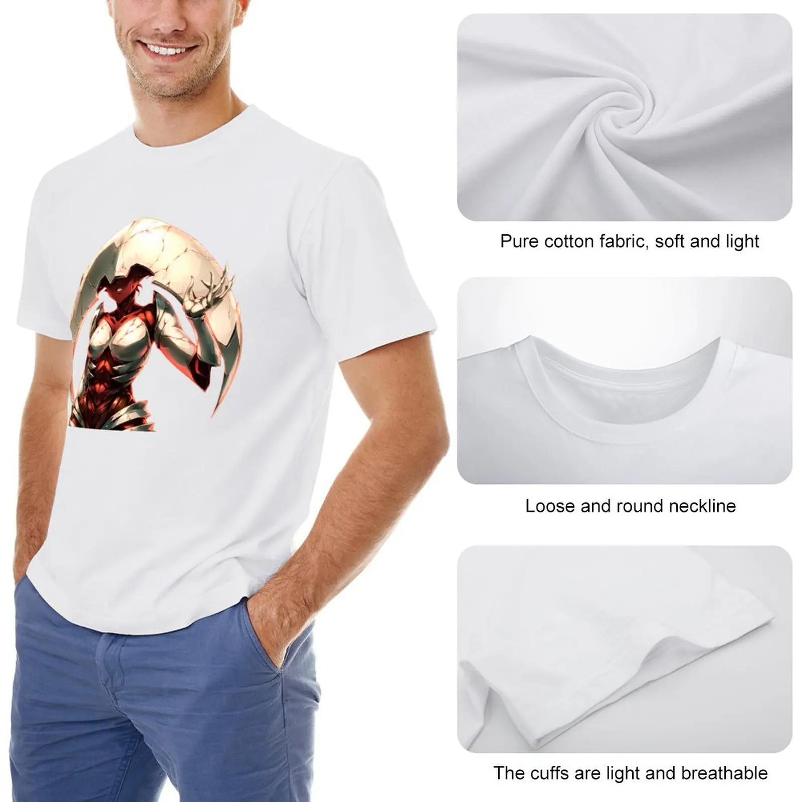 Реалистичная аниме Elesh Norn-футболка Мать машин футболка большого размера