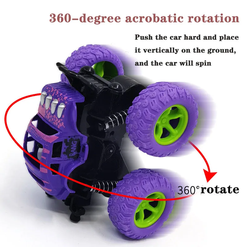 

Машинка игрушечная, мини-машинка на четырех колесах, инерционная машинка для трюков, Детская модель, забавный подарок для мальчиков, малыше...