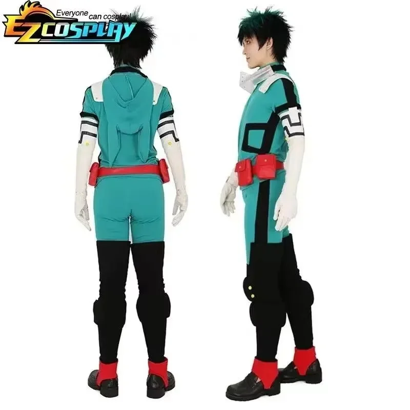 Новинка 2025 года аниме-фигурки My Hero Academy Izuku Midoriya Deku боевой парик для косплея костюм