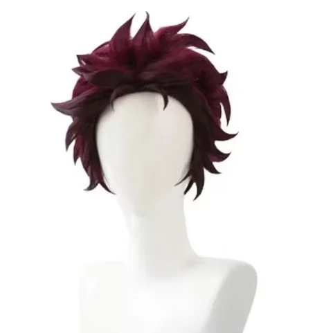 Парик для косплея из аниме Демон Moordenaar Kimetsu No Yaiba Tanjiro Kamado