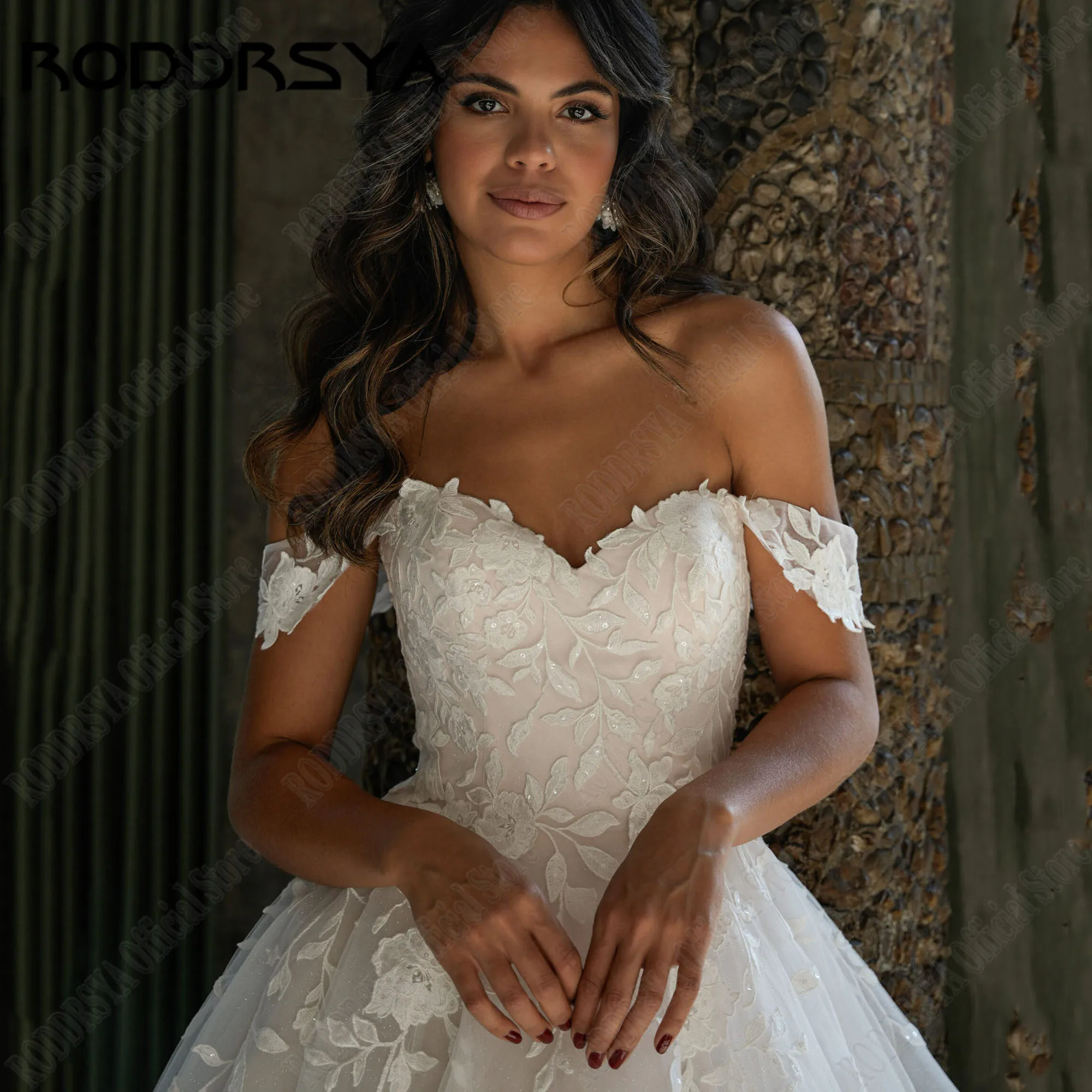 RODDRSYA блестящие свадебные платья милое платье со съемными рукавами невесты