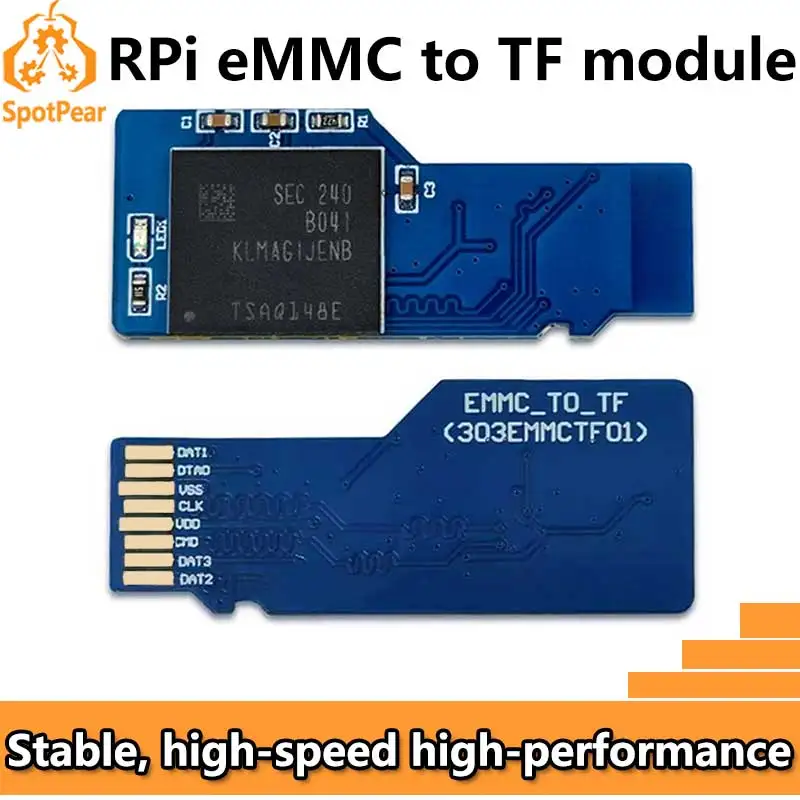 Фото Модуль SD-карты Raspberry Pi eMMC — TF, микрокарта MMC, более высокая скорость и стабильность eMMC-SD-8G / eMMC-SD-32G / Только USB3-считыватель №1