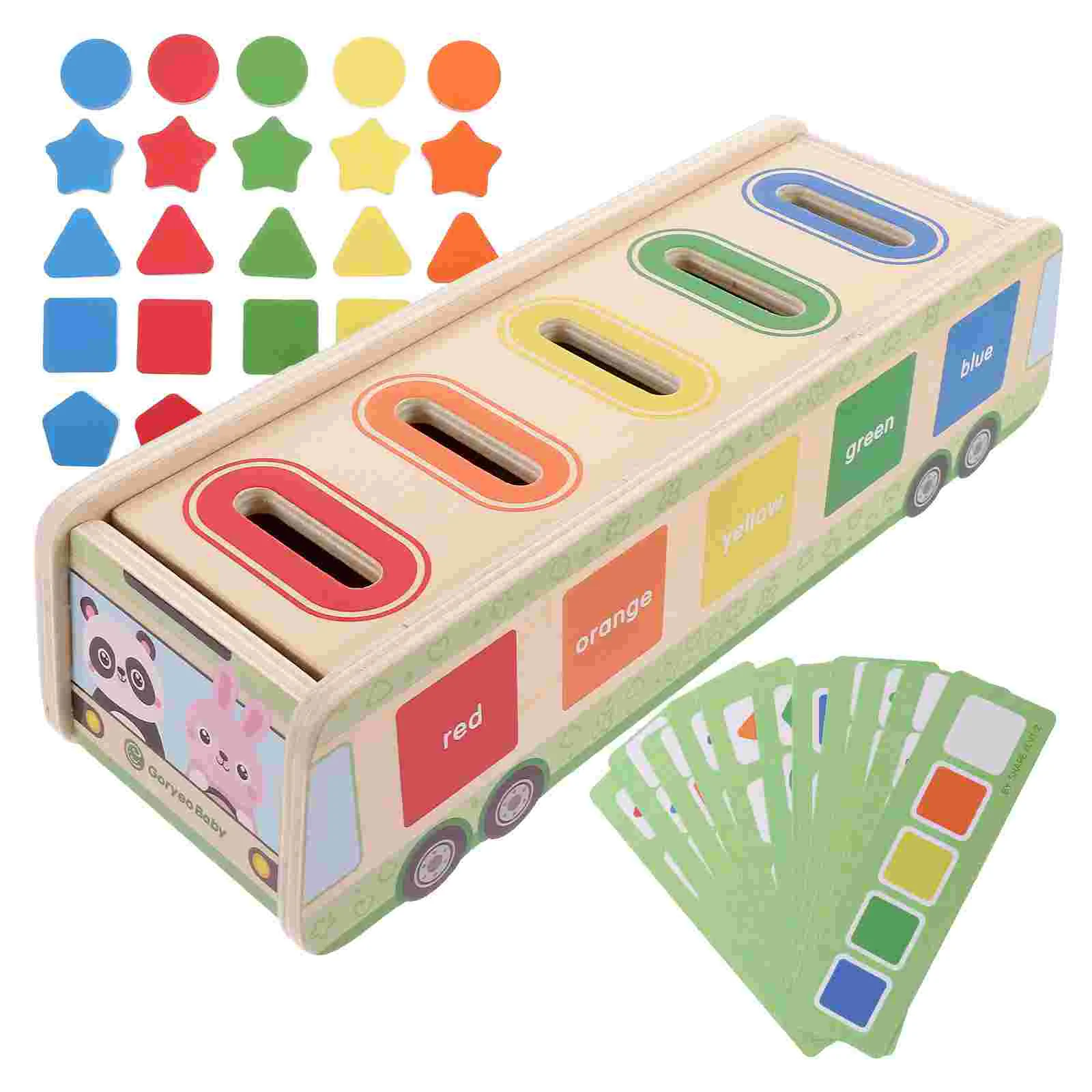 

Kids Shape Toys Educational Car Coin Children Wooden Funny Color Learning Toddler