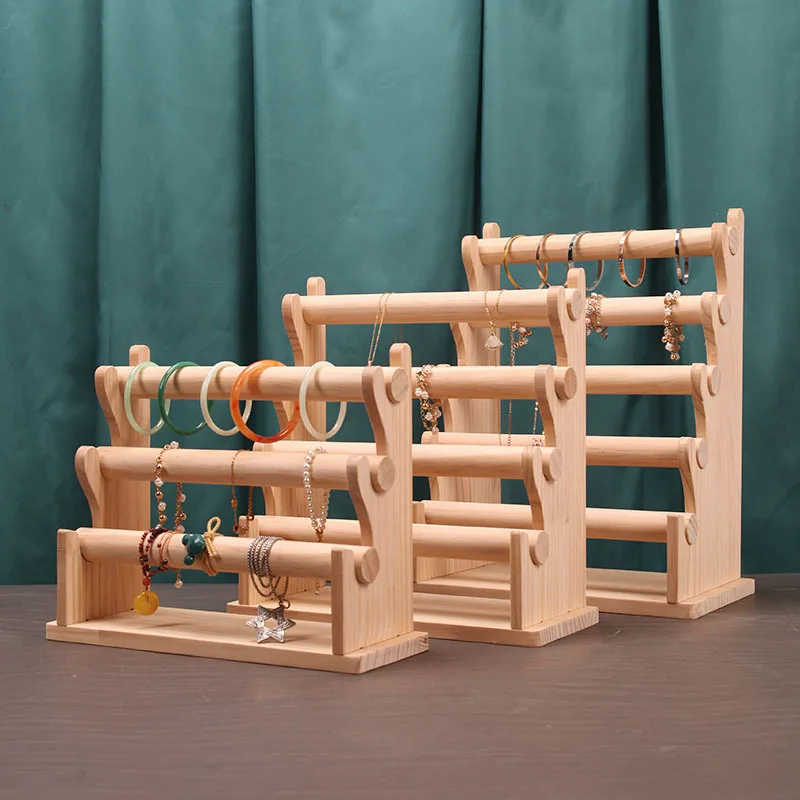 3/4/5 Layer Solid Wood Bracelet Display Rack Detachable Watch Stand Jewelry Display Stand Jewelry Organizer Gift Box